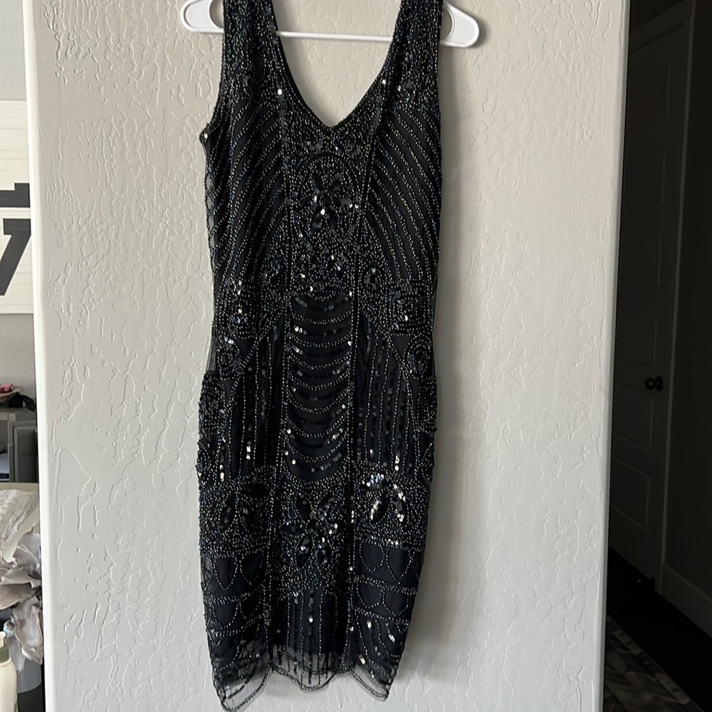 Sequin little black dress